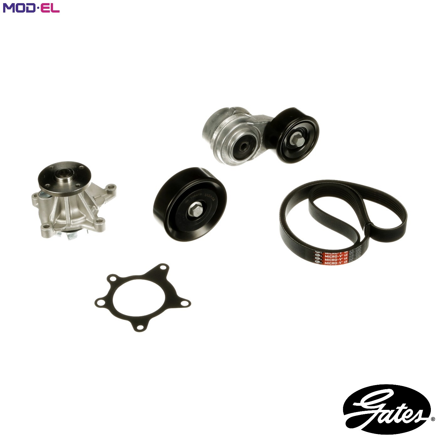 Water pump + V-belt kit KP96PK2138 GATES for KIA HYUNDAI - Image 5