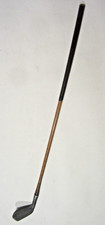 ANTIQUE WOOD HICKORY SHAFT GOLF CLUB MACGREGOR FAIRWAY RIGHT MINT LEATHER GRIP