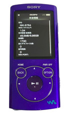 Sony Walkman NW-S764 8GB Violet Digital Media Music Player Japan Tested Working