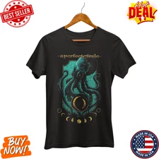 Vtg A Perfect Circle Style Band Tee Heavy Cotton Black Unisex Full Size T-Shirt