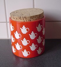 Vintage WÄCHTERSBACH Keramik Dose Deckeldose - Korken Aufbewahrung 70er KANNEN