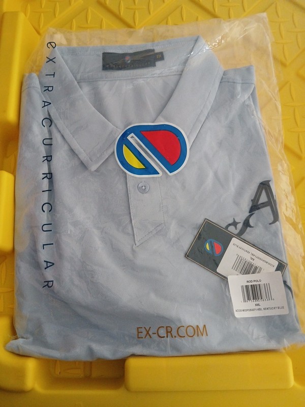 New 4 Four Aces Extracurricular LIV Golf Club Blue Polo Shirt 2XL Anthony Kim AK