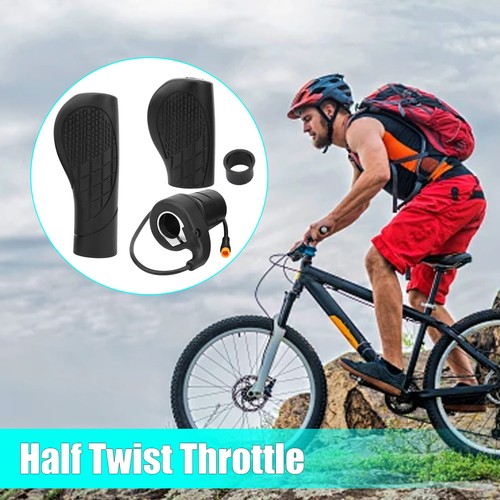 Half Twist Throttle Electric Bike Speed Throttle Waterproof Ebike Modified Thumb - Picture 3 of 12