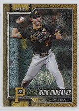 2026 Topps Series 1 Gold Sandglitter 24/50 Nick Gonzales #119 5y7