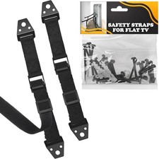TV Safety Straps for Furniture Anchoring - Anti-Tip TV Straps Safety for Flat