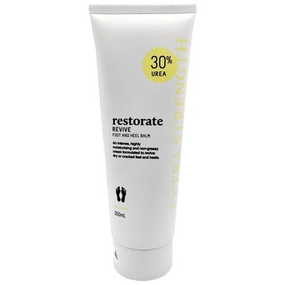Restorate Revive 30% Urea Fußbalsam 250ml - Behandlung trockener, rissiger Ferse & Hornhaut