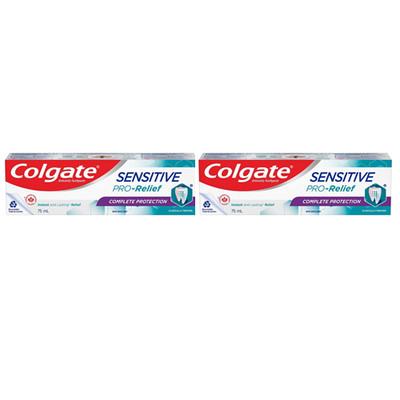 Colgate Sensitive PRO- RELIEF COMPLETE PROTECTION BUNDLE  Toothpaste 2 X 12O mL