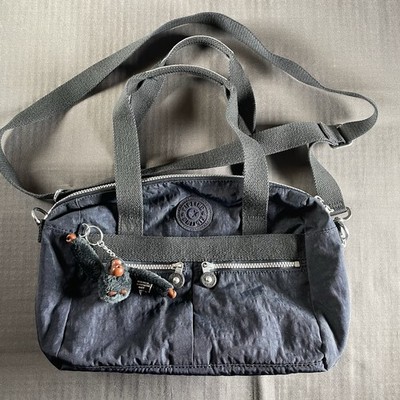 NWT Kipling Shoulder bag WITH MONKEY Women's Navy Blue  14''W hipster