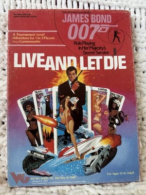 Vtg 1961 James Bond Live and Let Die Role Playing Game Good Condition - Image 1 of 4