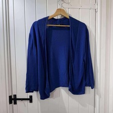 Women's Wallis Cobalt Blue Open-front Cardigan Large 