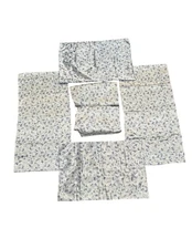 BETSEY JOHNSON 6 PC BUTTERFLIES SATIN King Fitted, Flat, And Four Shams