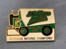 2007-08 Michigan State Ice Hockey Defending National Champions Blue Line Pin
