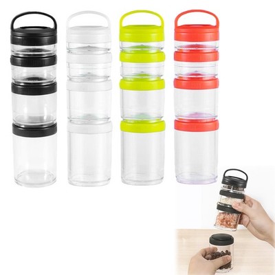 Saycker Portable Stackable Snack Container Nut Box, Random Color 