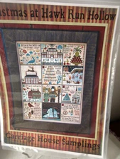 Carriage House Samplings CHRISTMAS AT HAWK RUN HOLLOW CCS Pattrn & 2 Silk Skeins