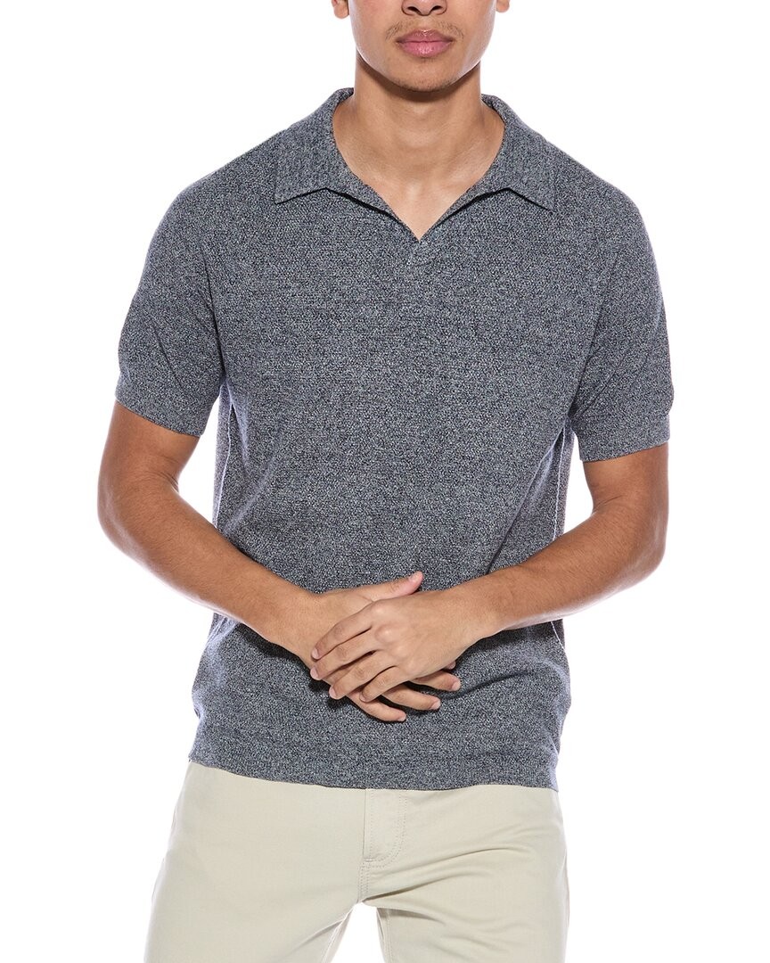 Устойчивый к атмосферным воздействиям винтажный свитер с воротником Johnny мужской синий M