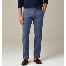 J.Crew 484 Slim-Fit Tech Pants Mens Sz 33 x 30 Blue Mid Rise Flat Front Stretch