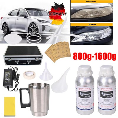 800/1600g Scheinwerfer Profi Aufbereitung Set / Bedampfen / Reparatur /Bedampfer