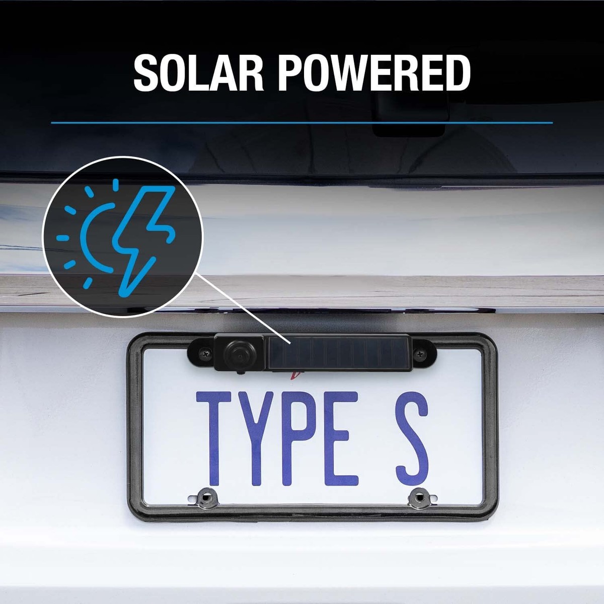 Type S Vehicle Backup Cameras 1080p HD Monitor 120° Wide Angle - Main Image