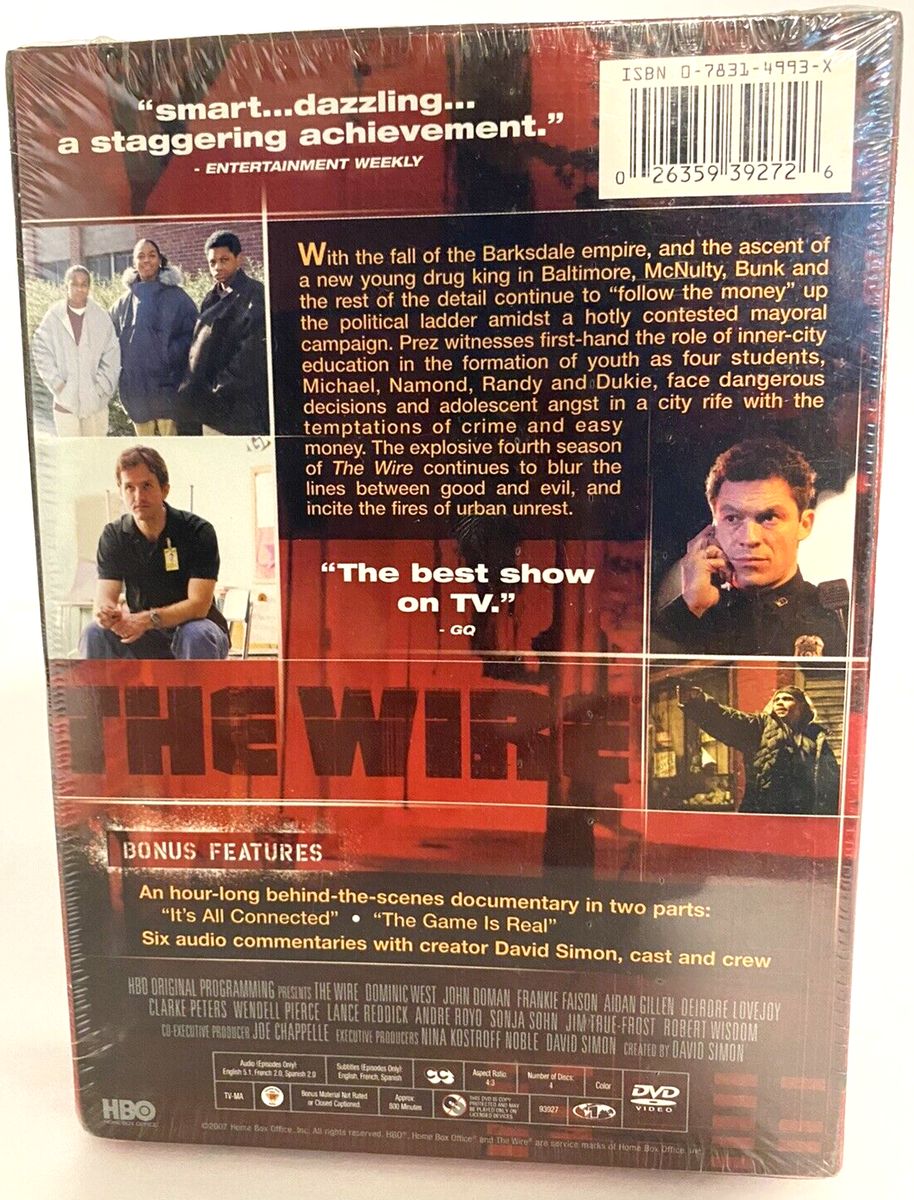 (未使用･未開封品)Wire: Complete Fourth Season [DVD] Amazon.com: The Wire: Season 4 : Dominic West, Wendell
