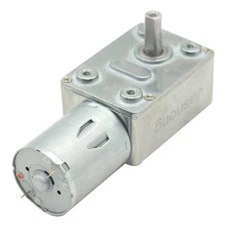 12V 30RPM DC Worm Gear Motor Self-Locking High Torque Mini Turbine Worm Reduc...