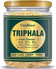 Vaidban Triphala Fine Powder/Churna -Improve Your Digestion FIT AND HIT 120 Gm