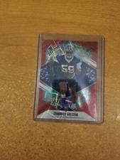 2021 PANINI PHOENIX FOOTBALL 198/285 RED LAZER #185 CHAUNCEY GOLSTON RC NM/M