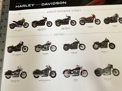 2020 HARLEY-DAVIDSON MOTORCYCLE / TRIKE NEW MODEL POSTER XG XL FX