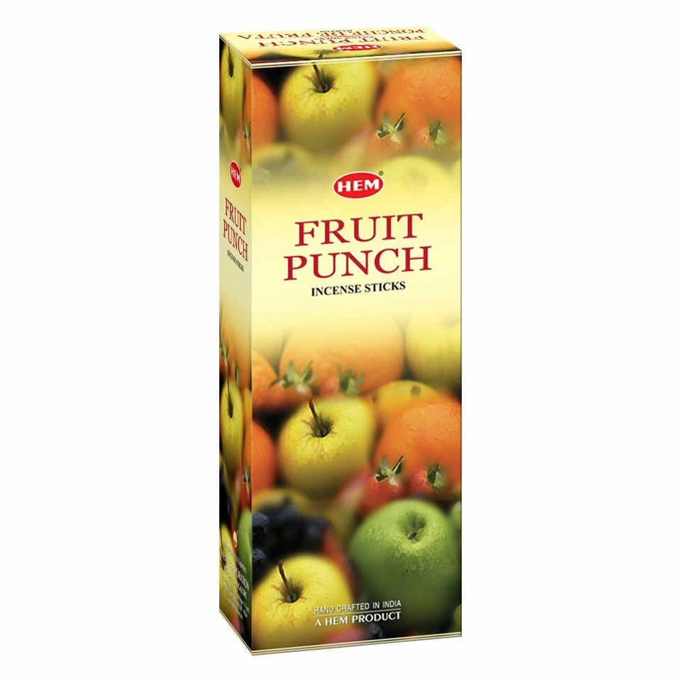 HEM Fruit Punch Masala Bastoncini di Incenso Fragranza Confezione da 6 Essenze 120 Bastoncini - Immagine 3 di 4