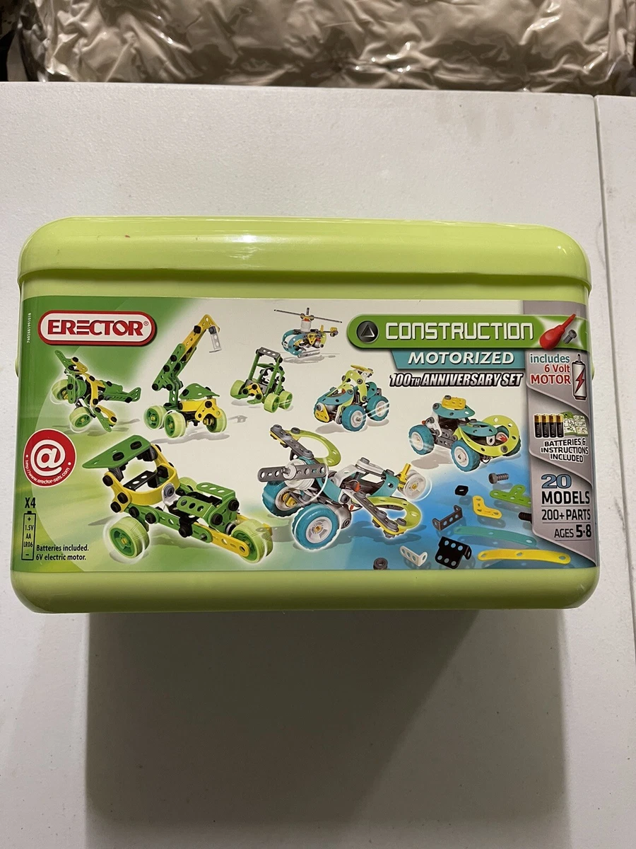 Erector construction motorized 100th anniversary sale set instructions