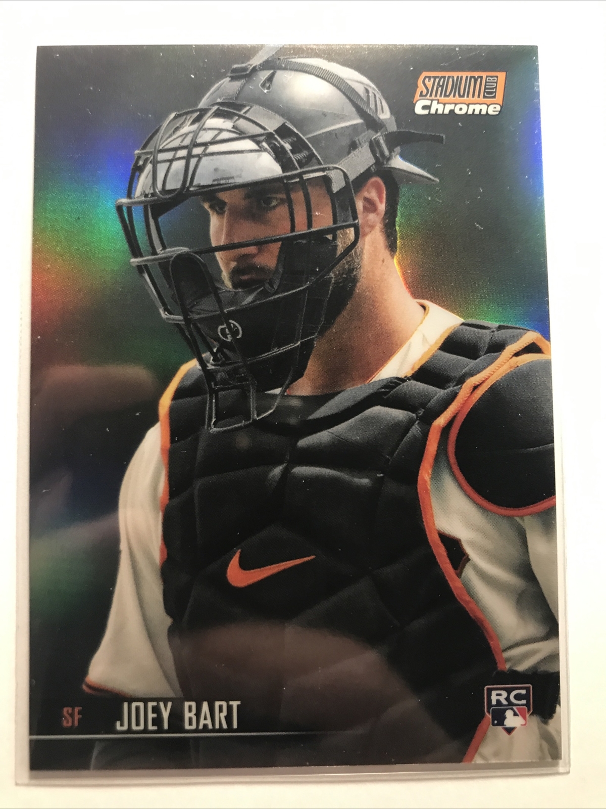 Joey Bart 2021 Stadium Club Chrome ROOKIE RC VARIATION ORANGE REFRACTOR SP /99