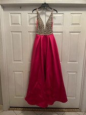 Terani Couture Pink with embellished top Pageant or Prom Dress Size 2 Worn Once