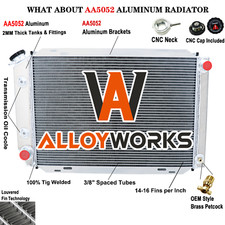 138 3 Row Aluminum Radiator For 1979-93 Ford Mustang Gt Svt Lx Foxbody 5.0l V8