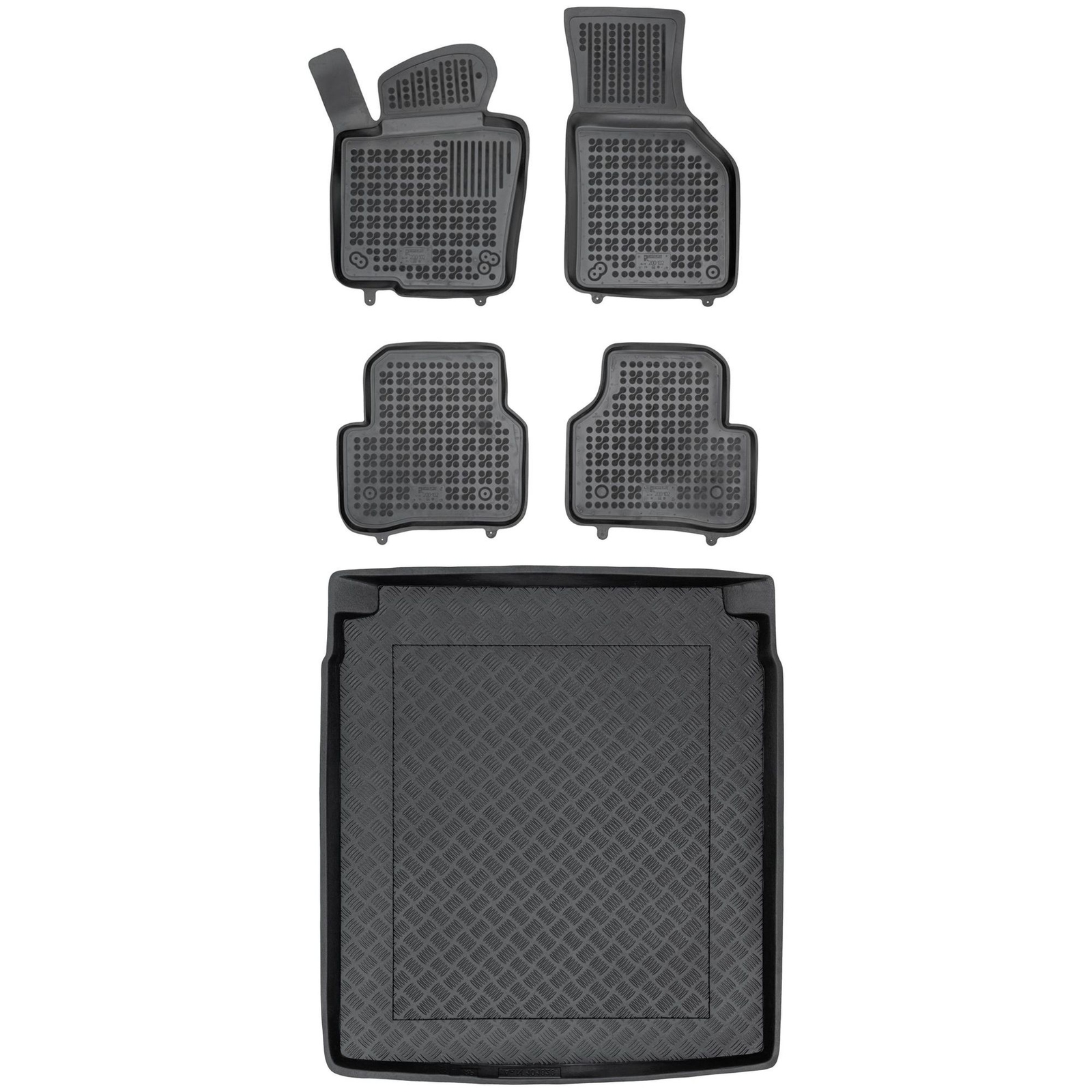 Jeu de tapis de coffre en PE finition luxe pour VW Passat