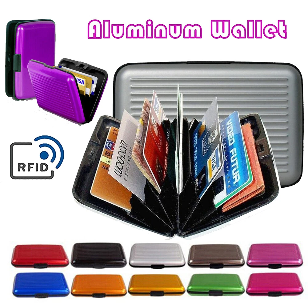 Metal credit 2024 card case wallet