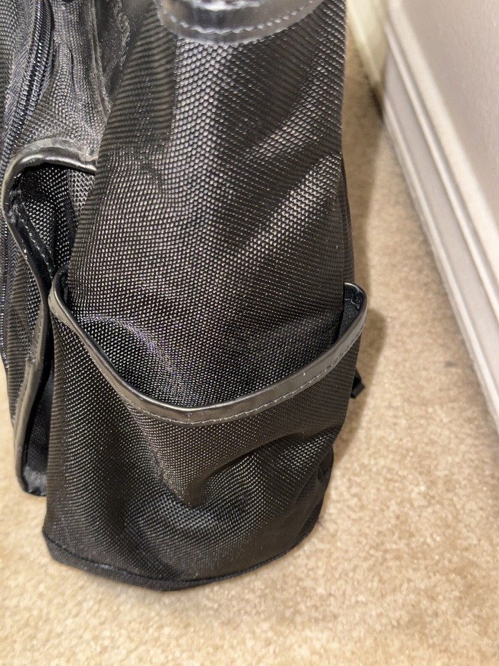 Duluth Trading Company Work / Diaper Bag Nylon With Leather Trim