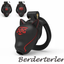 Puppy IDO Male Chastity Cage Cb Lock with 4 Size Rings with Belt Chastity Device