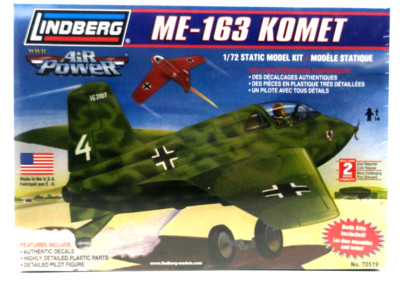 Lindberg Air Power 1/72 ME-163 Komet Model Kit No. 70519