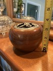 Wood And Pewter Potpourri Bowl. Hand Crafted By Robert Wood. Pewter Lid Signed. — photo 10