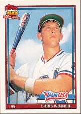 1991 Topps Traded Chris Wimmer Rookie USA #130T