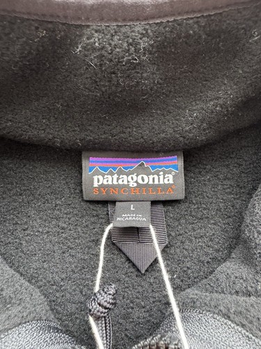 Patagonia Women's Synchilla Jacket Black Size Large New With Tags - Picture 4 of 7