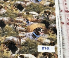 Multiprint Show Dogs All Over Wild Wing Cotton Quilt Fabric By The Yard
