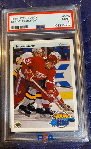 1990 Upper Deck 525 Sergei Fedorov RC PSA 9