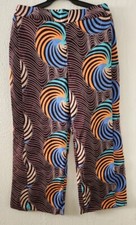 Bazinriche African Wide Leg Pants for Women Chic Dashiki Split Pants size XXL