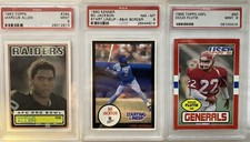 HEISMAN TROPHY WINNERS: DOUG FLUTIE/BO JACKSON/MARCUS ALLEN PSA 9/PSA 8/PSA 9