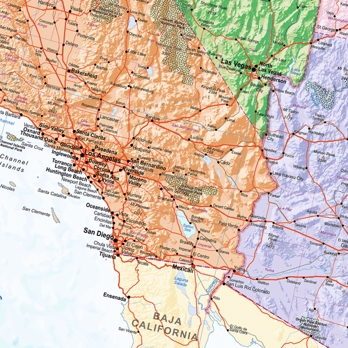 Map of America, United States Map, USA Political Map, United States of America - Imagen 6 de 8