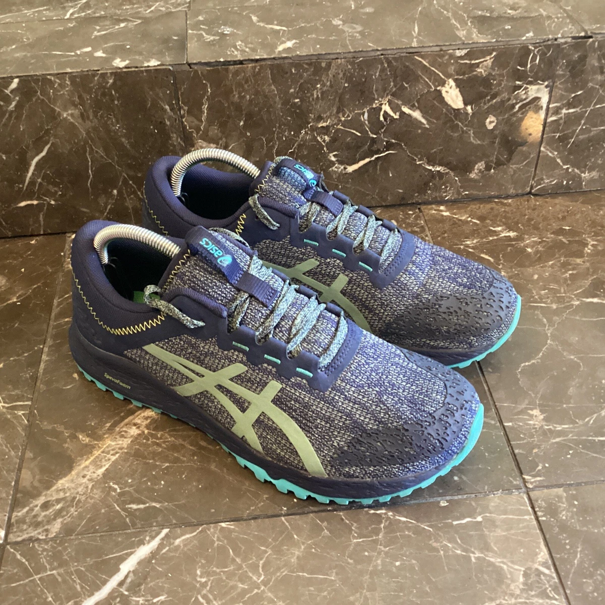 Asics Womens Alpine XT T878N Trail Running Blue Running Shoes