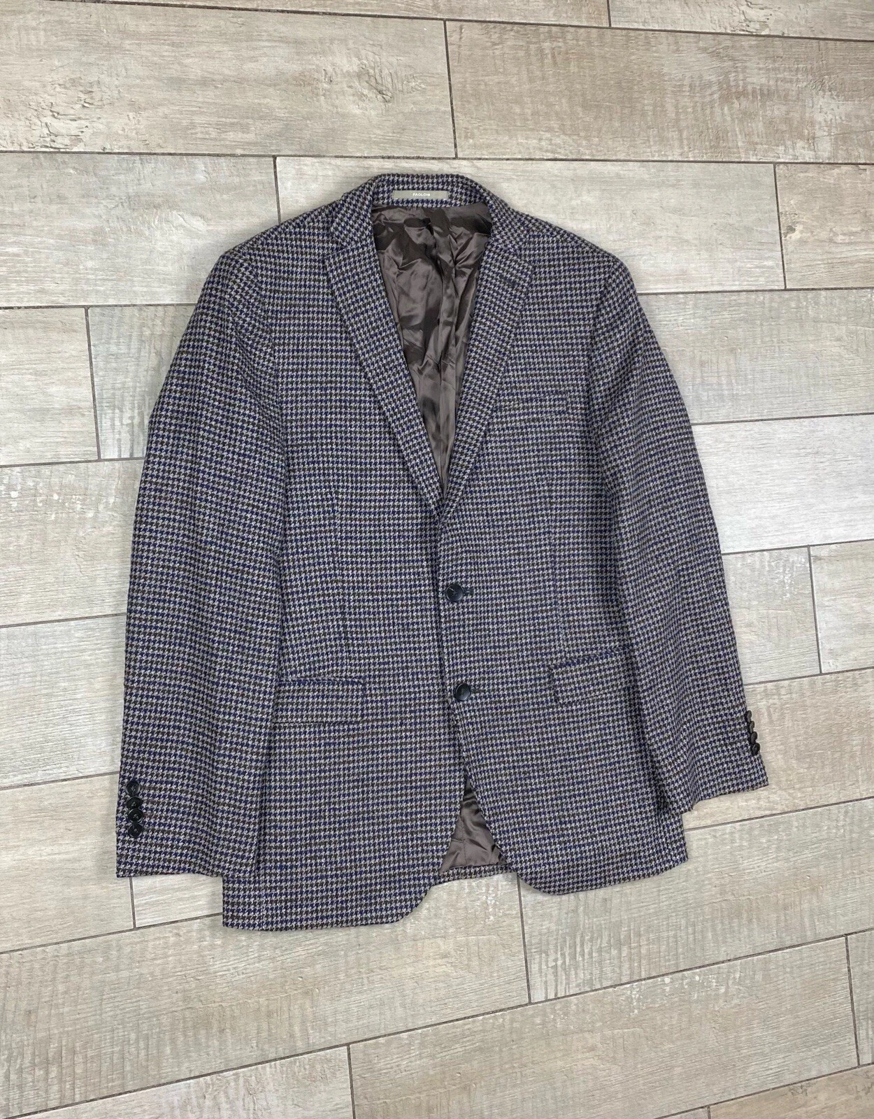 PAOLONI Jacket Blazer Wool Tweed Size 48