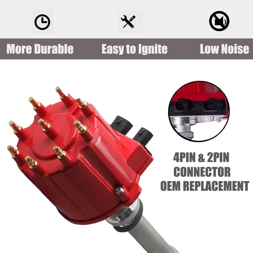 Distribuidor de ignição para 88-95 Chevy GMC C1500 C2500 C3500 V8 10467353 1103838 - Imagem 2 de 4