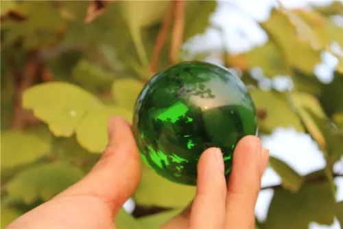 40-100mm Natural Green Obsidian Sphere Large Crystal Ball Healing Stone - Picture 10 of 10