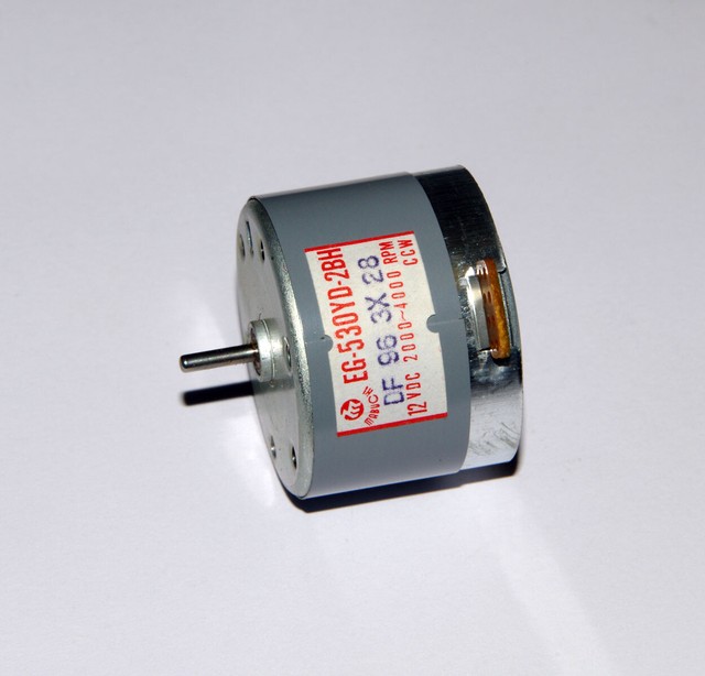 NOS EG-530YD-2BH 12V Tape Recorder Spindle Motor - 2000/4000 RPM, CCW Rotation
